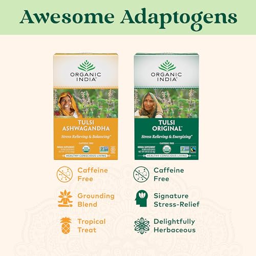 image for ORGANIC INDIA Tulsi Original Herbal Tea - Holy Basil and African Basil
