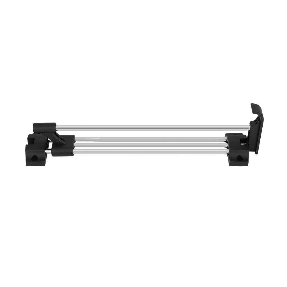 Zerodis Black 30Cm Wardrobe Chrome Pull Out Heavy Duty Stainless Steel Wardrobe Clothes Hanger Rail Towel Coat Racks Closet Rod