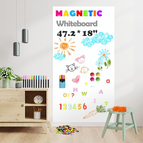 Magnetic Whiteboard Contact Paper with Magnetic Letters