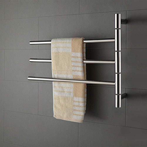 Toallero eléctrico inteligente de acero inoxidable 304 para pared en baño moderno 2