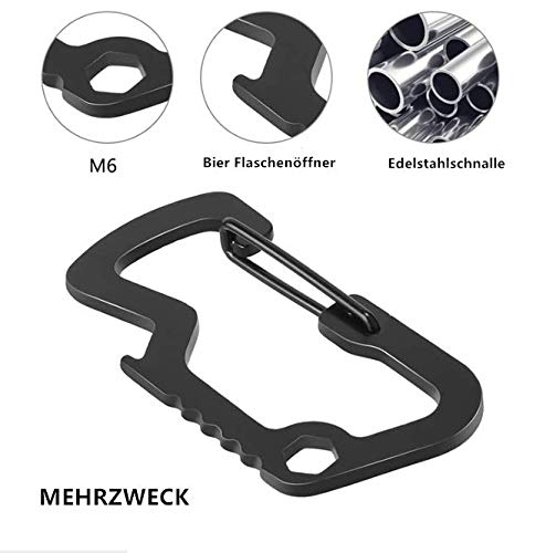 Voarge Retractable Card Holder ID Card Holder ID Holder Retractable Key Chain Key Zipper Strong Card Holder for Trousers Multitool Carabiner Hook - Image 4