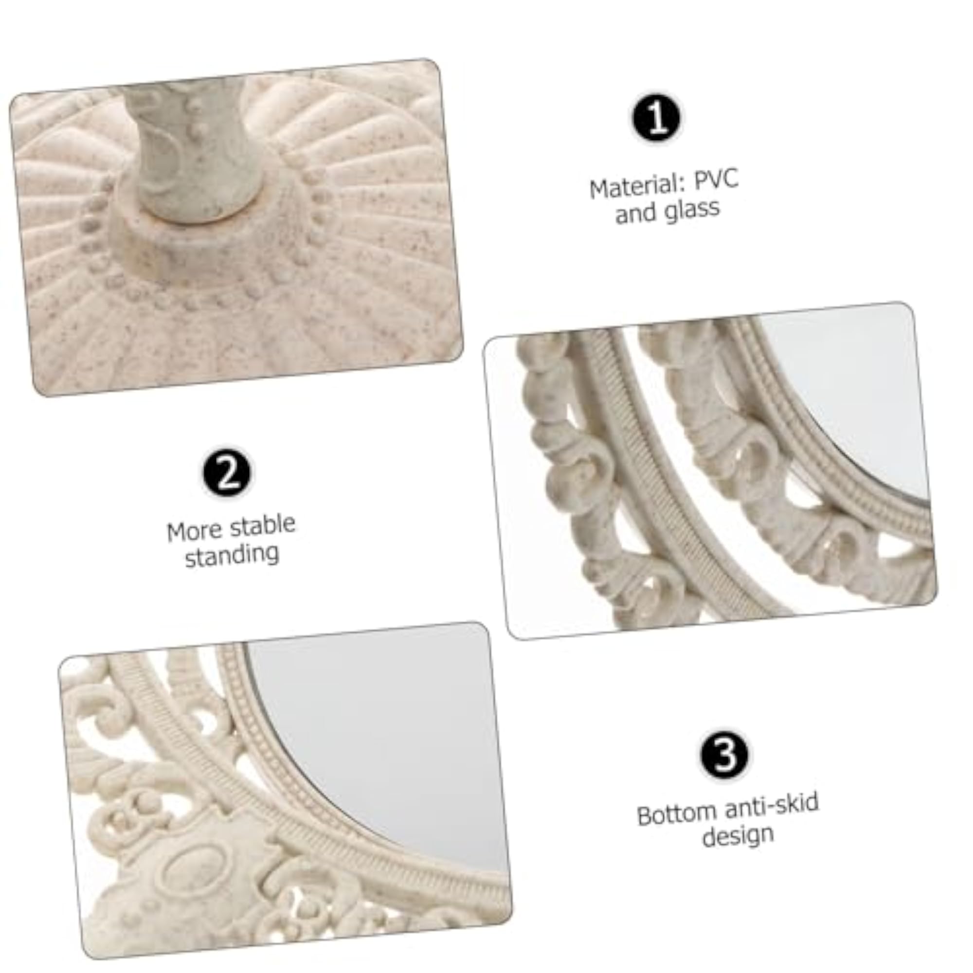 Tabletop Double Sided Vanity Mirror, 2X Magnifying