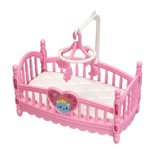 Cama de juguete - Muebles Miniaturas para el hogar | Decoraciones lúdicas Niño Familia para Juego Guardería Decoración y Fotografía