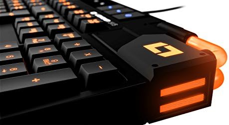 Lioncast LK15 LED Backlit Gaming Keyboard (QWERTY) for Windows OS; Ultra-fast, Anti-Ghosting, n-Key Rollover & Adjustable Repeat Rate; USB Docks, Palm Rests & 16.7 M - Colour