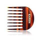 KAHEM Handmade Small Wide Tooth Comb for curly hair, Daily Hair Care Detangler Comb for Long and short Hair, Pocket Size, Unbreakable, 3.14Inch