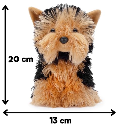 Zappi Co Rob Der Yorkshire Terrier Plüschtier (22 cm) - Freche Yorkie - Weich und Kuschelig - Recycelter Freund - feuriger und haariger Freund