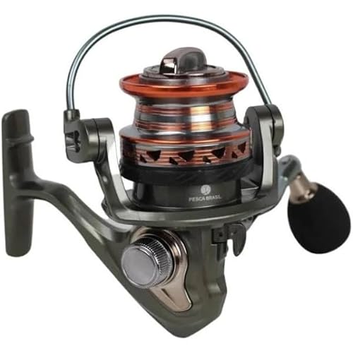 Pesca Brasil Molinete Ocelos 2000 7+1 RB, Relação de Recúo 5.5:1, Drag De 9 kg, Material Em Carretel