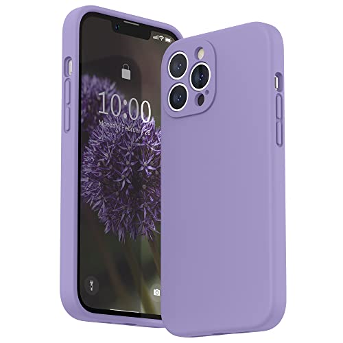 SURPHY Silikon Hülle Kompatibel mit iPhone 13 Pro Max Hülle mit Displayschutzfolie, Handyhülle iPhone 13 Pro Max Silikon Case Kameraschutz für iPhone 13 Pro Max Hülle 6,7 Zoll 2021