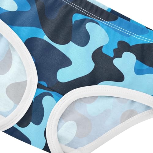 Camouflage Blue Panties Little Girl Toddler Girls Underwear Cotton Personalized Kids Briefs Undies 2t4