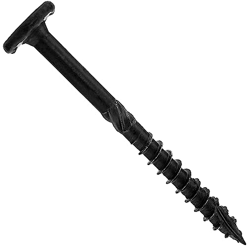Jake Sales 15X3Inches Black Wafer Head Structural Lag Screws. Used For Log Construction, Timber Framing, Laminated Beams And Pole Barns Among Other Uses. T-30 Torx/Star Drive (~50 Count) #TOP15