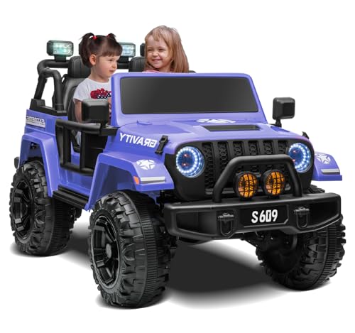 OTTARO 2 Seater Ride on Car Truck, 12V Large Electric Cars
