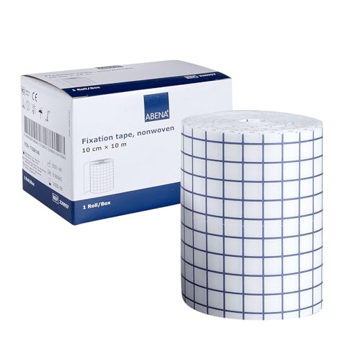 ABENA Fixierpflaster 10 cm x 10 m, Rolle, Weiss, Wundpflaster, Rollenpflaster, Heftpflaster, Pflasterrolle, Wundverband, Klebepflaster, Medizinisches Klebeband, Wundkleber Pflaster, Medical tape