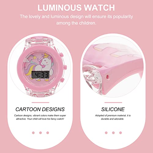 1 Conjunto Relógio Infantil Relógios Para De 5 a 7 Anos Garoto Silicone Strap Watch Relógios De Unic