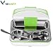 Produktbild Winnes Elektrische Lunchbox, Elektro Edelstahl PP Material Notebook Box Lunchbox Elektro Abnehmbare 3-Raum Speisebehälter Bento Box für die Schule-Büro HB01 Grün