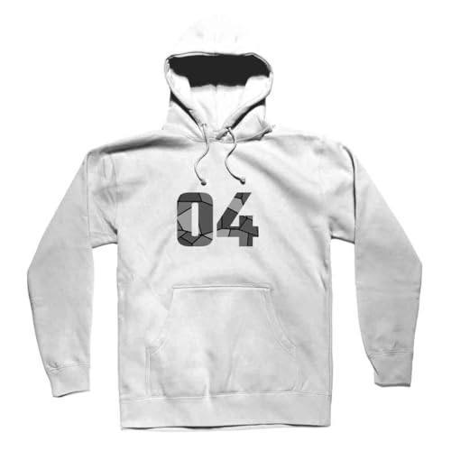 Hoodie sweatshirt 04 blanc unisexe pour homme, coupe décontractée et confort au quotidien