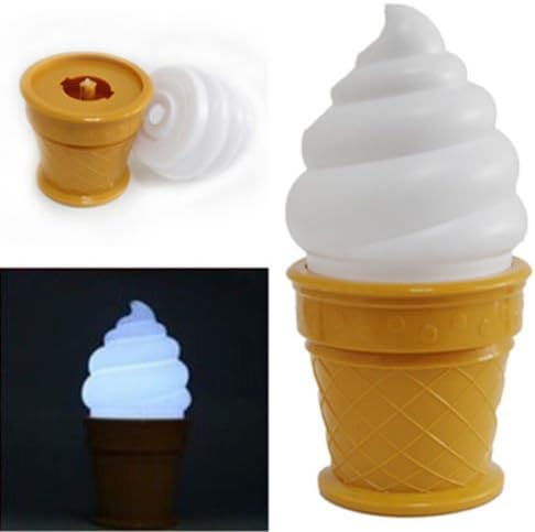 Letool® Cute Night Light Shaped Ice Cream Cone LED Children Lamp Bedroom Bedside