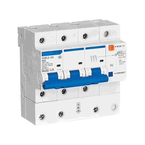 Disjoncteur différentiel NXBLE-125 avec haute sensibilité 30 mA et calibre fort C80