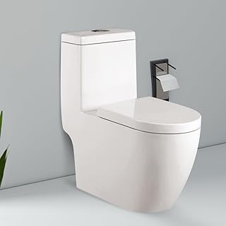 Milano One Piece WC S-Trap Toilet With Hydraulic Seat Cover & Stainless Steel Hinges