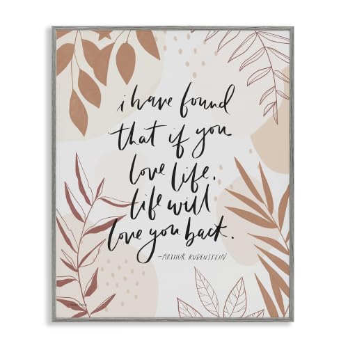 Meaningful Love Life Botanical Border, 11 x 14 Inch Framed Giclée Print