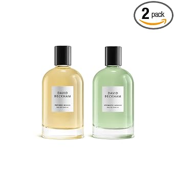 David Beckham Refined Woods 100ml + Aromatic Greens 100ml Eau de Parfum (Pack of 2)