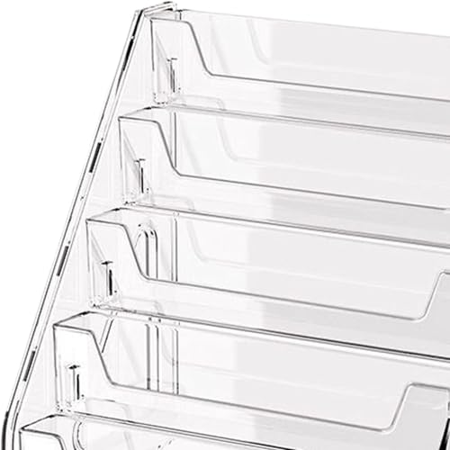 Présentoir de catalogue vertical à 5 niveaux pour comptoirs - 4