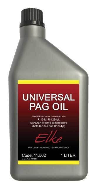 ELKE Olio PAG COMPRESSORE 1 LT per IMPIANTI Aria CONDIZIONATA con Gas R134 R1234YF