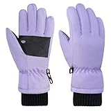 ehsbuy Winterhandschuhe Kinder Wasserdicht Skihandschuhe Winddichte Schneehandschuhe Warme Fleece Thermo Handschuhe für Jungen Mädchen Snowboard Outdoor Sport