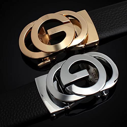 Ratchet Leather Belts for Men Trend Fashion Designer Belts for Dress,with Gift Box3
