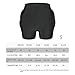 Menolana Kids Butt Pad Shorts Crash Pad with Side Zipper Hip Tailbone Protector Protective Padded Shorts for Inline Skating Ice Hockey, S