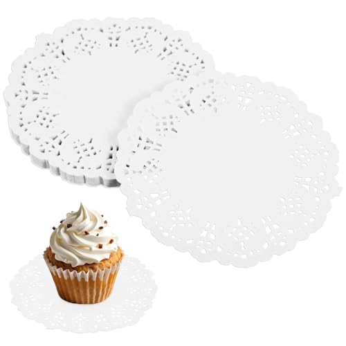 Sorcristy 300 Stück Rund Papierdeckchen, 9 cm Weiß Spitzendeckchen Rund Tortenspitze Papierdeckchen Untersetzer für Kuchen Hochzeit Geburtstag Geschirrdekoration Sorcristy 300 Stück Rund Papierdeckchen, 9 cm Weiß Spitzendeckchen Rund Tortenspitze Papierdeckchen Untersetzer für Kuchen Hochzeit Geburtstag Geschirrdekoration