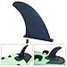 9 Inch Surf Fin, Center Fin for Paddle Board, Slide-in Fin System for Soft Top and Inflatable SUPs, Reinforced Nylon Fin, Black