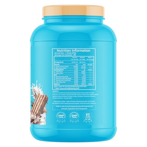 Image of Myfitness iWhey H2O | 88% Protein Per Serving | 100% Whey Protein Isolate | Added Colostrum | Added Digestive Enzymes | Whey Protein Powder (Choco Pebbles, 2kg (80 servings)) (2kg (80 servings), Double Rich Chocolate)