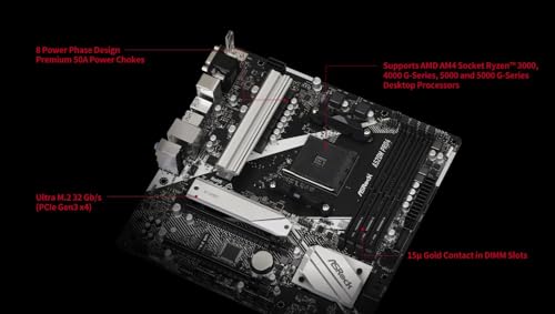 Image of ASRock A520M Pro4 AMD Ryzen 3000 /4000 Series (Soket AM4) Compatible with A520 Chipset, Micro ATX Motherboard [Domestic Authorized Dealer Product]