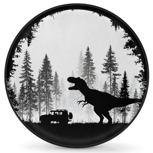Spare Tire Cover for RV Trailer,Dinosaur Waterproof Sun Leather Wheel Cover,Camper Spare Tire Covers Fit for Jeep Travel Trailer SUV Truck Accessories (17 in for Diameter 31” - 33”),F-5