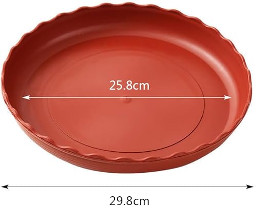 Miniatura 2 de 10 platillos redondos de plástico para plantas, maceta, bandejas de goteo, bandejas base para maceta, para jardín, interior y exterior, L