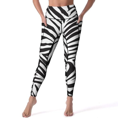 Legging de sport yoga taille haute texture animale pour femmes taille S