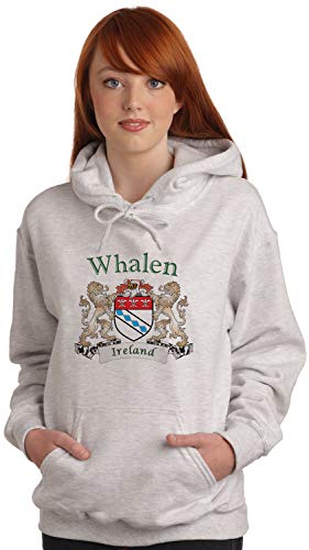 Whalen Irish Coat of Arms Ash Hooded Sweat shirt