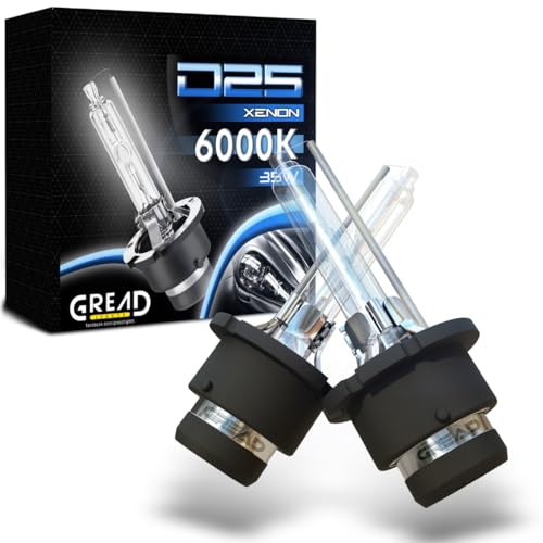 Gread D2S 6000K Xenon 2 bombillas de luces quemador de xenón   12V   35W HID Auto Lámpara, Blanco Faro Delantero De Coche larga vida, Paquete de 2