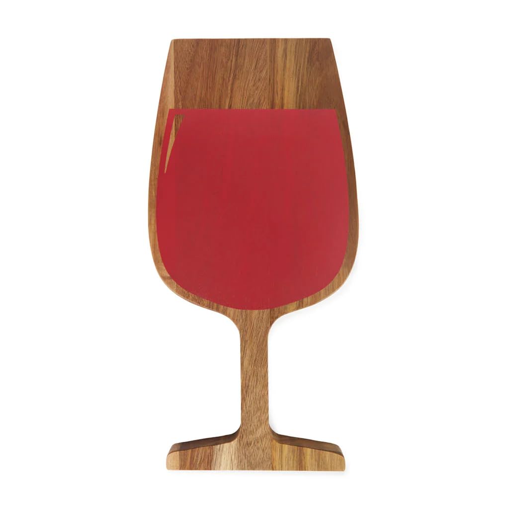Balvi Planche à fromages Red Wine Couleur Brun, Rouge Le jumelage Parfait: Fromage et vin Bois 1,8x19