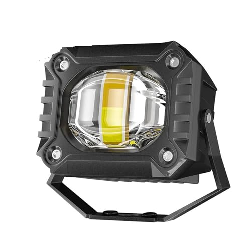 Antibrouillards moto LED projecteur auxiliaire blanc jaune 1pc