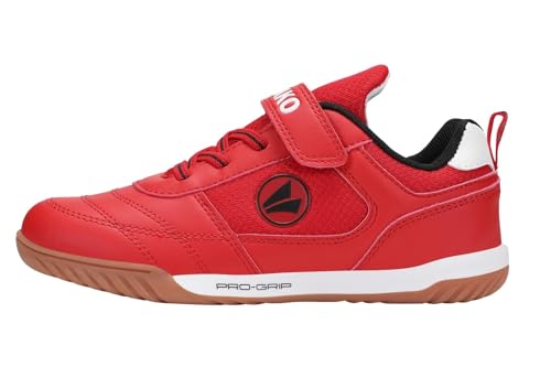JAKO Unisex Kinder J-sh Winger Ev Hallenturnschuh, Fiery Red Jet Black, 34 EU