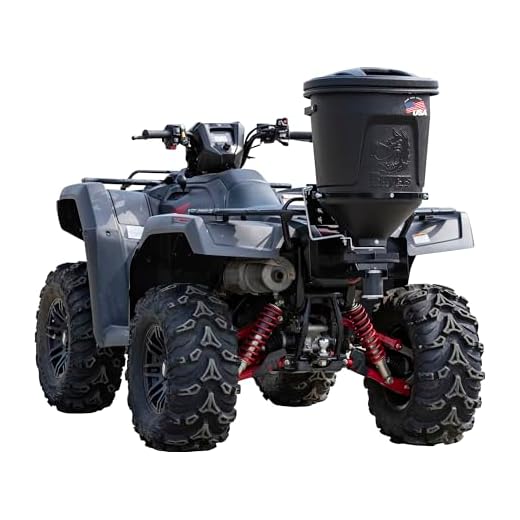 Buyers Products ATVS15A ATV All Purpose Broadcast Spreader 15 Gallon Capacity Black