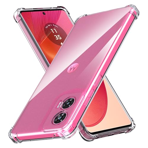 Anoowkoa for Moto G85 5G/Moto Edge 50 Fusion Case Clear. [Anti Yellowing] Clear Cover Phone Case Ultra-Thin Drop-Proof and Ultra-Soft for Motorola Edge 50 Fusion/Motorola G85 5G