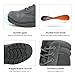 NORTIV 8 Men's Military Tactical Work Boots Side Zipper Leather Motorcycle Combat Boots Trooper(6-8 Inches),Size 10W,Dark Grey-8 Inches