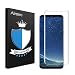 Alinsea Compatible for Screen Protector Samsung Galaxy S8 Tempered Glass [Full Adhesive] [Case Friendly] [3D Glass] [Bubble-Free] Tempered Glass Anti-Scratch Screen Protector