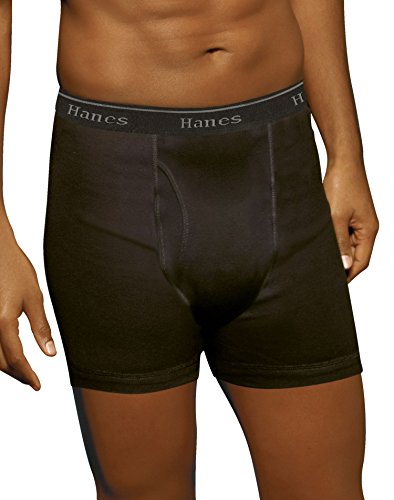 Hanes Ultimate Men's 5-Pack Boxer Brief, Black/Grey Assorted, Small