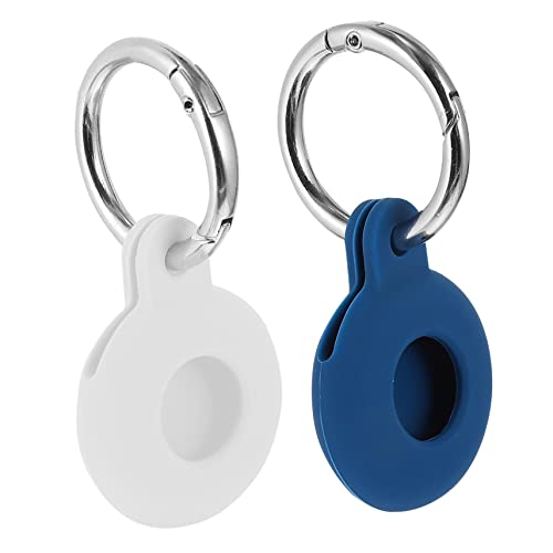 DIYEAH 2 Stück Silikon- Ortungshülle Mit Schlüsselring Kompatibel Für Airtags Positionsgeber-schutzhülle Tracer-hülle Für Täglichen Gebrauch