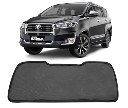 Image of Autofact Dicky Curtain for Toyota Innova Crysta (2016 to 2024) | Custom Fit Rear Windshield Sunshade | UV & Heat Protection | Foldable Mesh | Privacy & Cooling Car Accessory