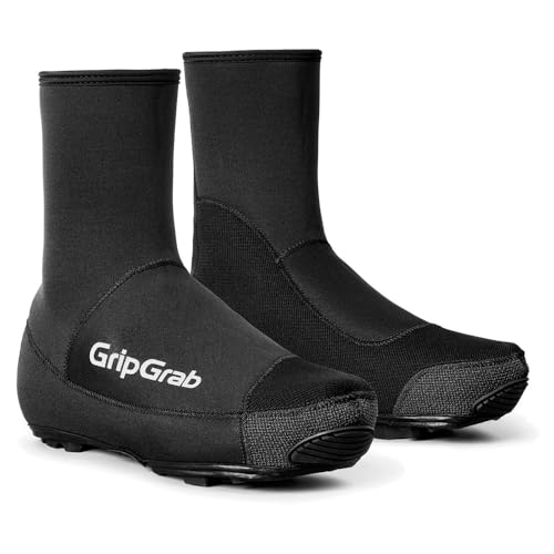Couvre-chaussures vtt cyclisme thermique GripGrab pour rouler sous la pluie en forêt