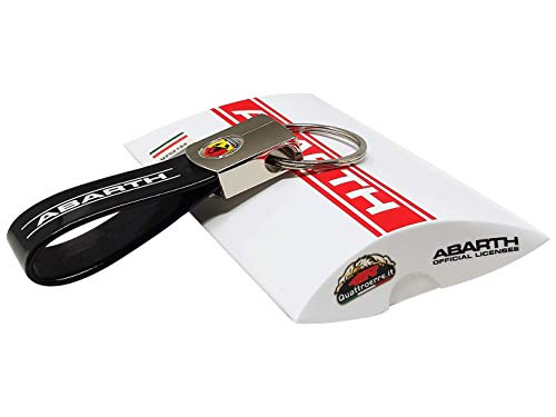 Abarth Portachiavi Ufficiale Band Key Ring, Nero